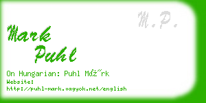 mark puhl business card